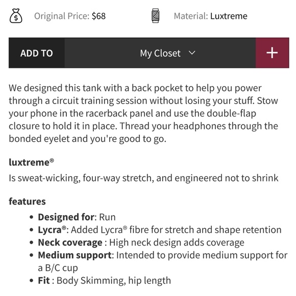 lululemon 'final lap' tank - Picture 2 of 7